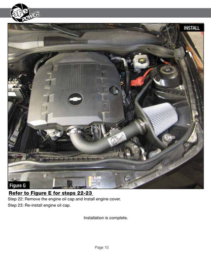 aFe MagnumFORCE Stage-2 Pro 5R Air Intake | Chevy Camaro V6 3.6L 10-15 (54-12382)