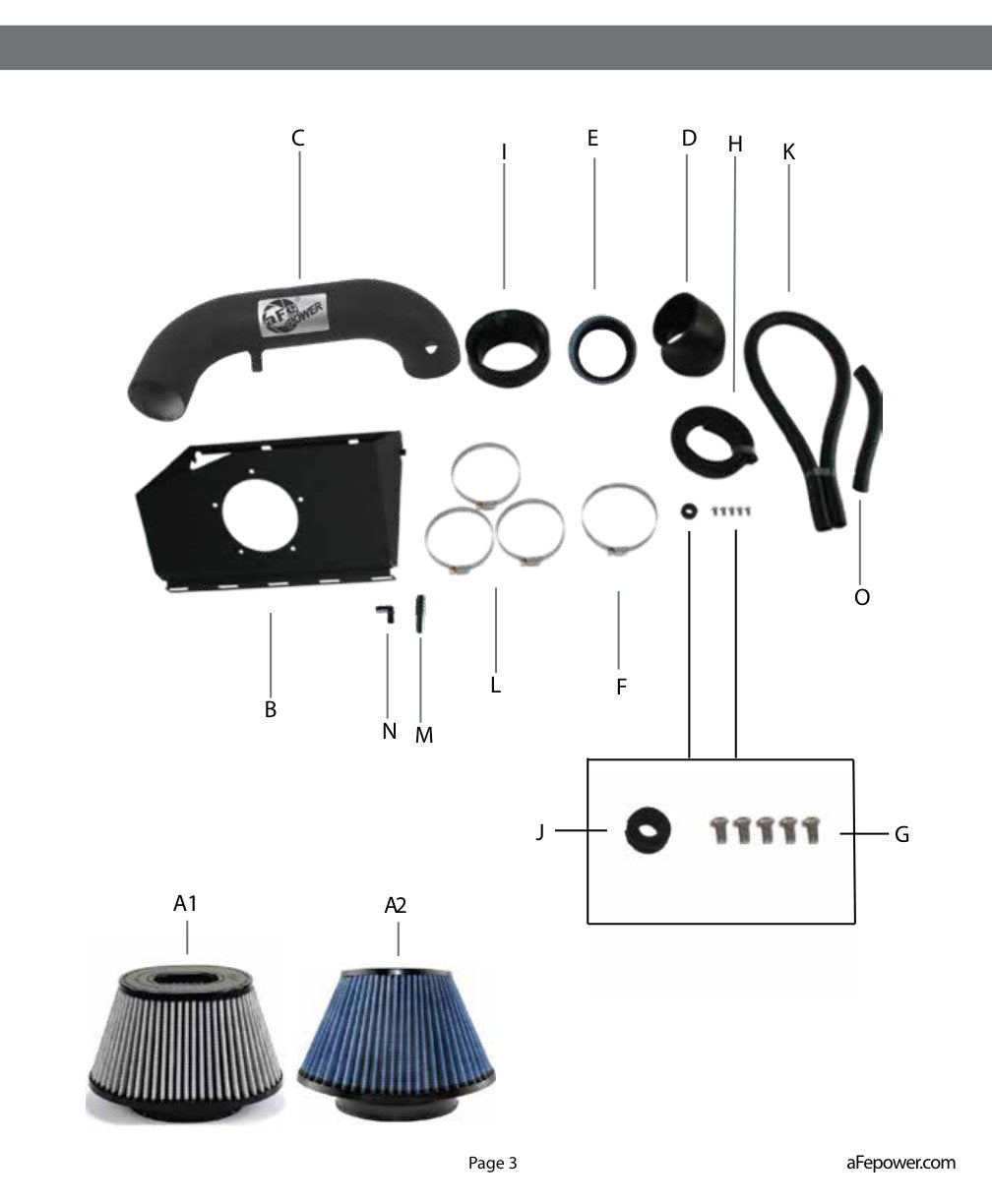 aFe Magnum FORCE Stage-2 CAI w/ Pro 5R Filter Dodge Ram 09-24 (54-12402)