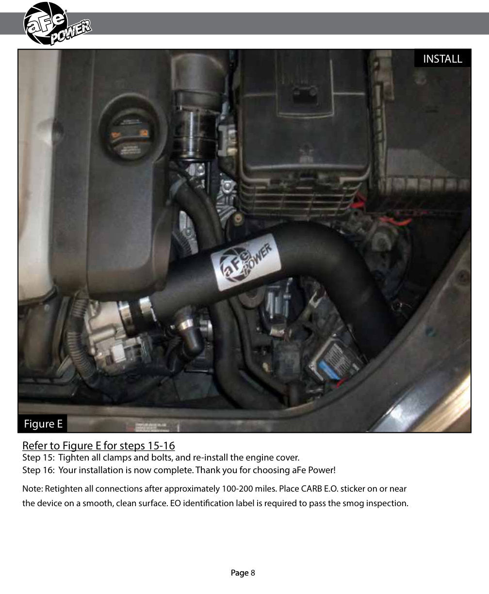 aFe Magnum FORCE Stage-2 Cold Air Intake | VW Jetta/Golf/Rabbit (MKV) (54-12432)