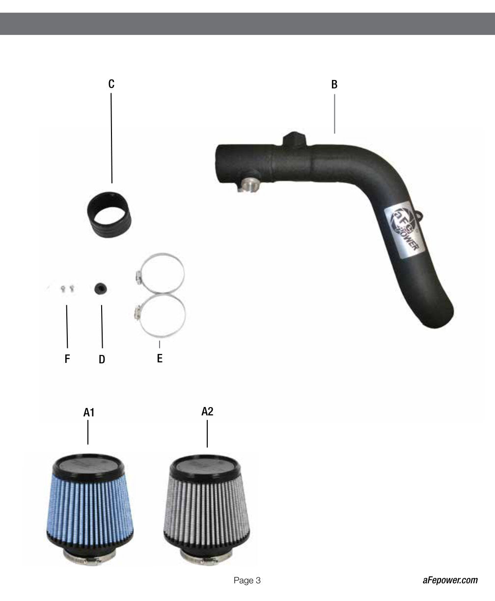 aFe Magnum FORCE Stage-2 Cold Air Intake F&R | VW Jetta/Golf/Rabbit MKV 2.5L (06-08) (54-12442)