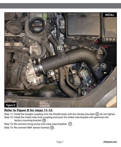 aFe Magnum FORCE Stage-2 Cold Air Intake F&R | VW Jetta/Golf/Rabbit MKV 2.5L (06-08) (54-12442)