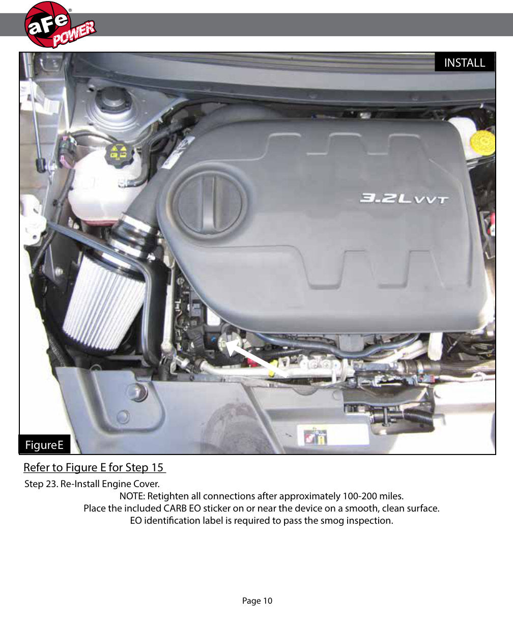aFe Magnum FORCE Stage-2 Cold Air Intake F&R | Jeep Cherokee V6 3.2L (14) (54-12462)