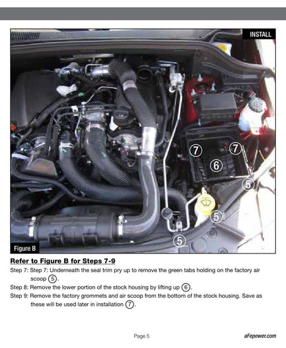 aFe MagnumFORCE Stage-2 PRO 5R Intake System | Jeep Cherokee V6 3.0L EcoDiesel (14+) (54-12472)