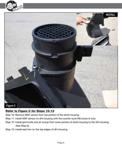 aFe MagnumFORCE Stage-2 PRO 5R Intake System | Jeep Cherokee V6 3.0L EcoDiesel (14+) (54-12472)