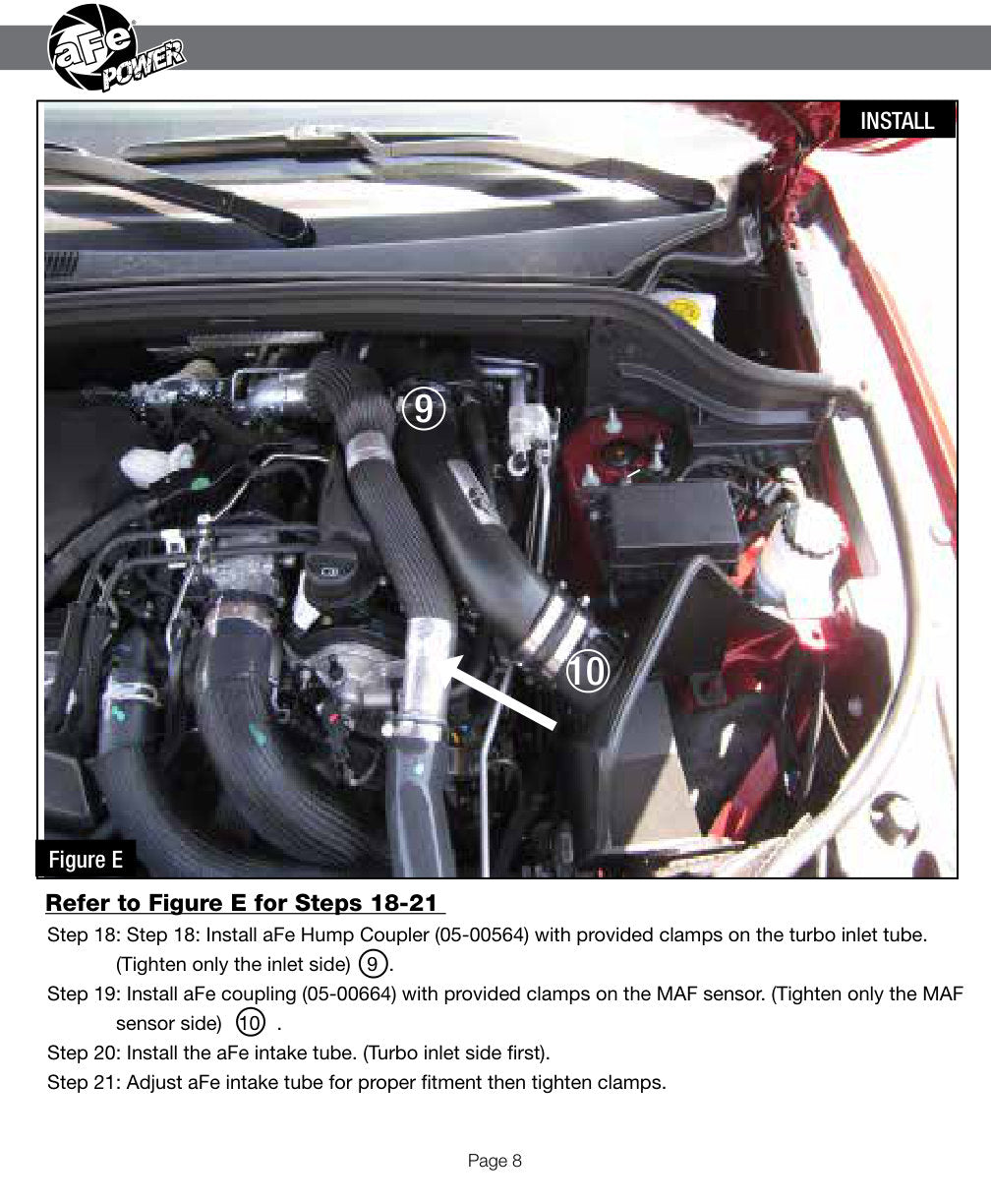 aFe MagnumFORCE Stage-2 PRO 5R Intake System | Jeep Cherokee V6 3.0L EcoDiesel (14+) (54-12472)