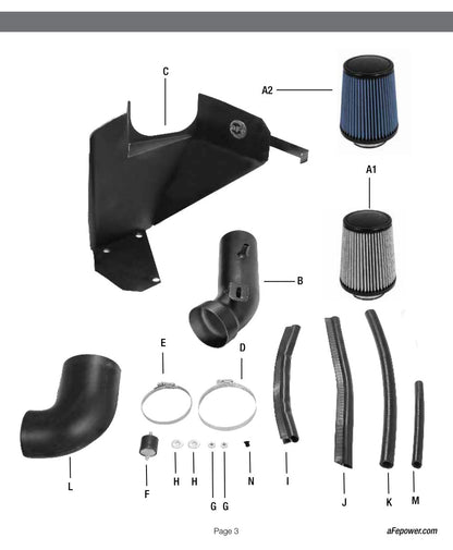 aFe Magnum FORCE Stage-2 Cold Air Intake Jeep GC (93-98) I6-4.0L (54-12562) | (SPF5412562)