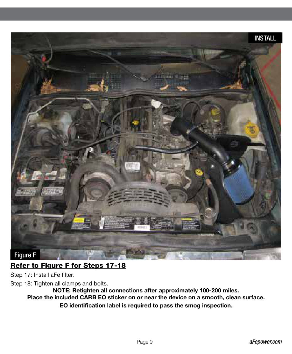 aFe Magnum FORCE Stage-2 Cold Air Intake Jeep GC (93-98) I6-4.0L (54-12562) | (SPF5412562)
