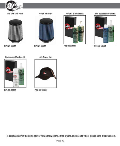 aFe Magnum FORCE Stage-2 Cold Air Intake Jeep GC (93-98) I6-4.0L (54-12562) | (SPF5412562)