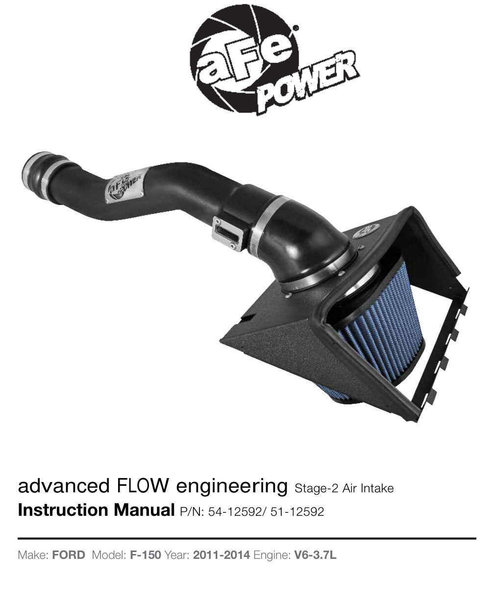 aFe MagnumFORCE Stage-2 Cold Air Intake | Ford F-150 V6 3.7L (11-14) (54-12592) (SPF5412592)