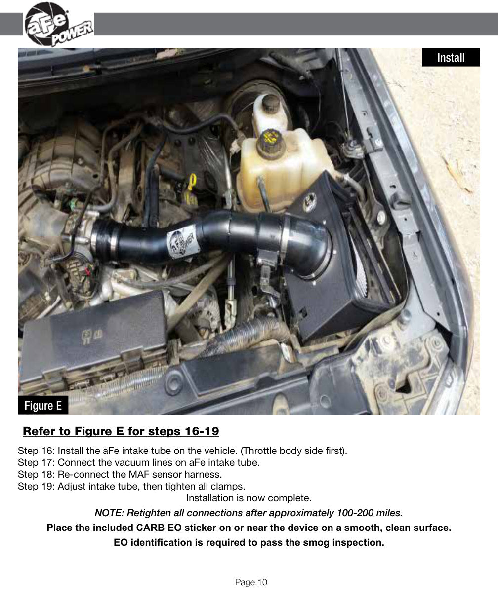 aFe MagnumFORCE Stage-2 Cold Air Intake | Ford F-150 V6 3.7L (11-14) (54-12592) (SPF5412592)
