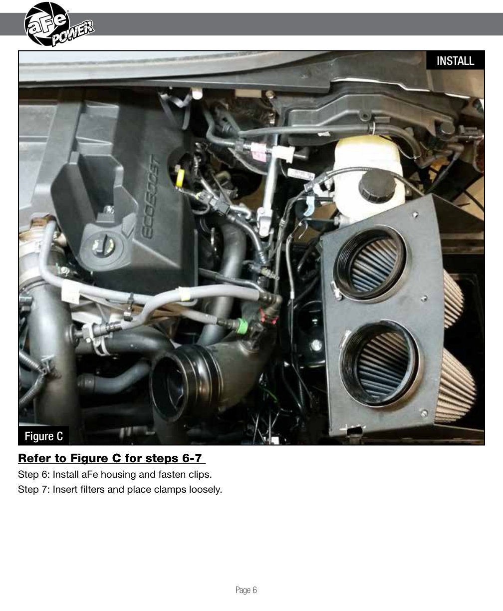 aFe Magnum FORCE Stage-2 Cold Air Intake Ford F-150 (16) V6/V8 (54-12642-1B) | (SPF54126421B)