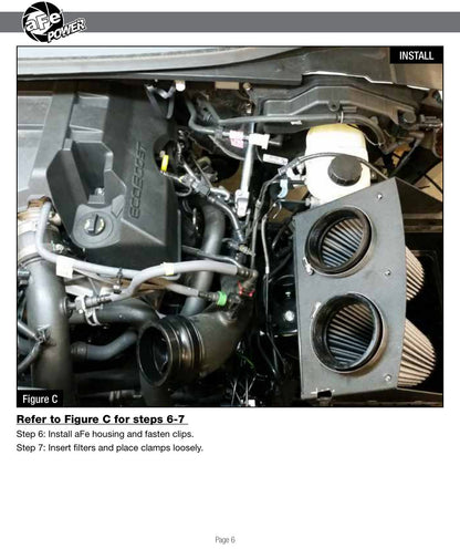 aFe Magnum FORCE Stage-2 Cold Air Intake Ford F-150 (16) V6/V8 (54-12642-1B) | (SPF54126421B)