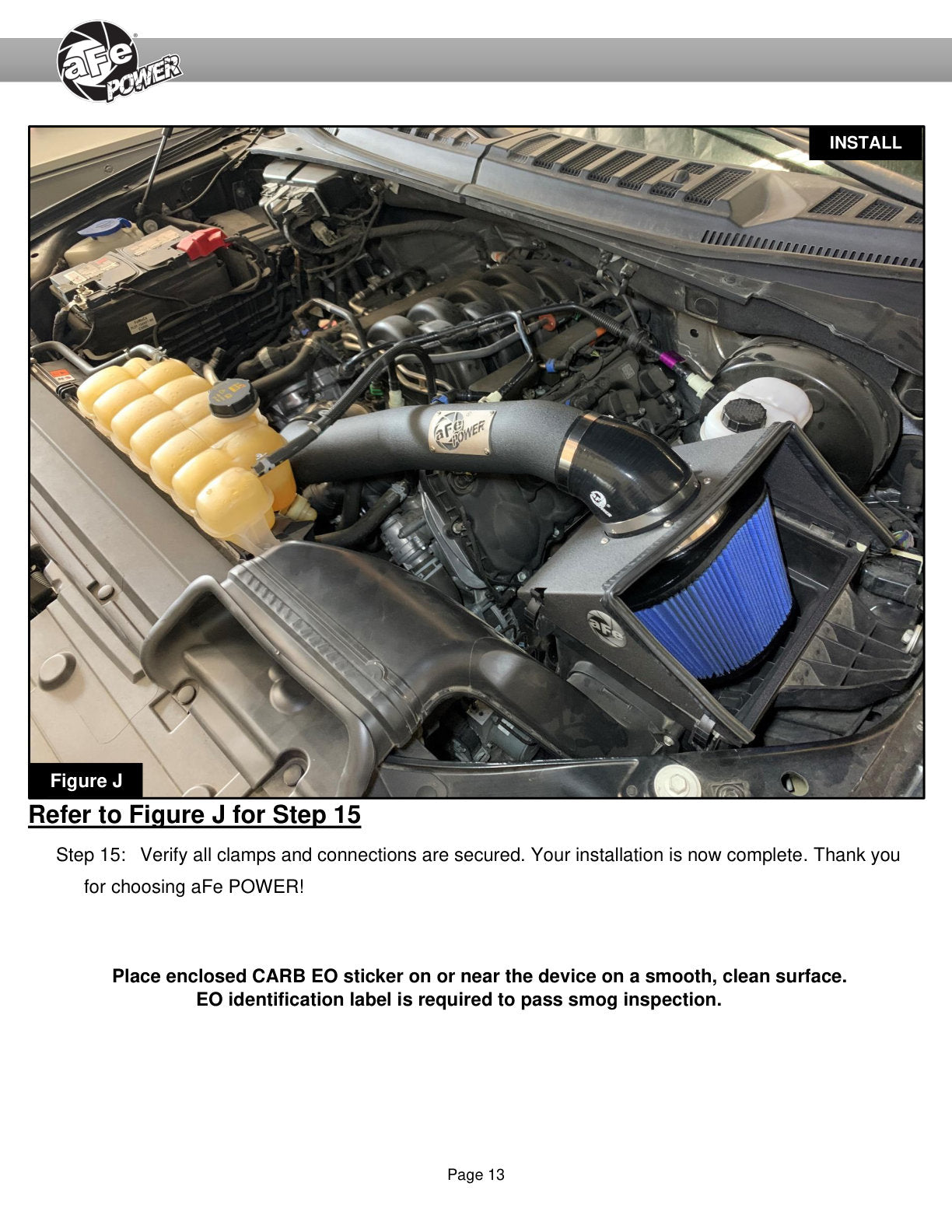 aFe Magnum FORCE Stage-2 Cold Air Intake Ford F-150 (15) V8 5.0L (54-12742) | (SPF5412742)