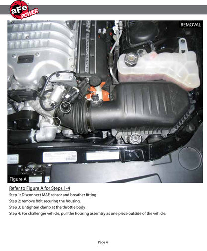 aFe Magnum FORCE Stage-2 CAI w/ Pro 5R | Dodge Charger/Challenger Hellcat (15-16) (SPF54-12802)