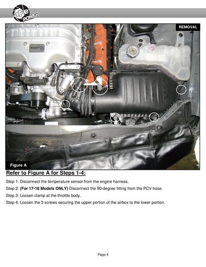 aFe Magnum FORCE Stage-2XP Cold Air Intake | Dodge Challenger/Charger (17-20) (54-12852R)