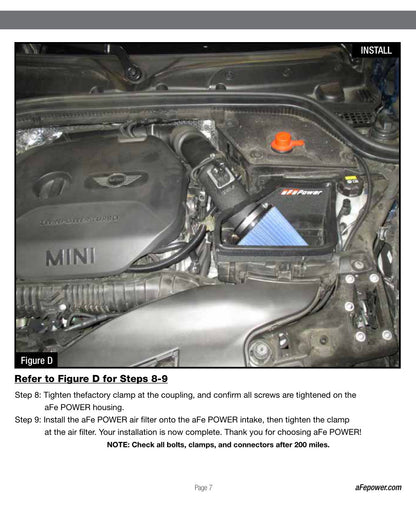 aFe Magnum Force Stage-2 Pro 5R Cold Air Intake | Mini Cooper S F55/F56 2015-17 (54-12862)