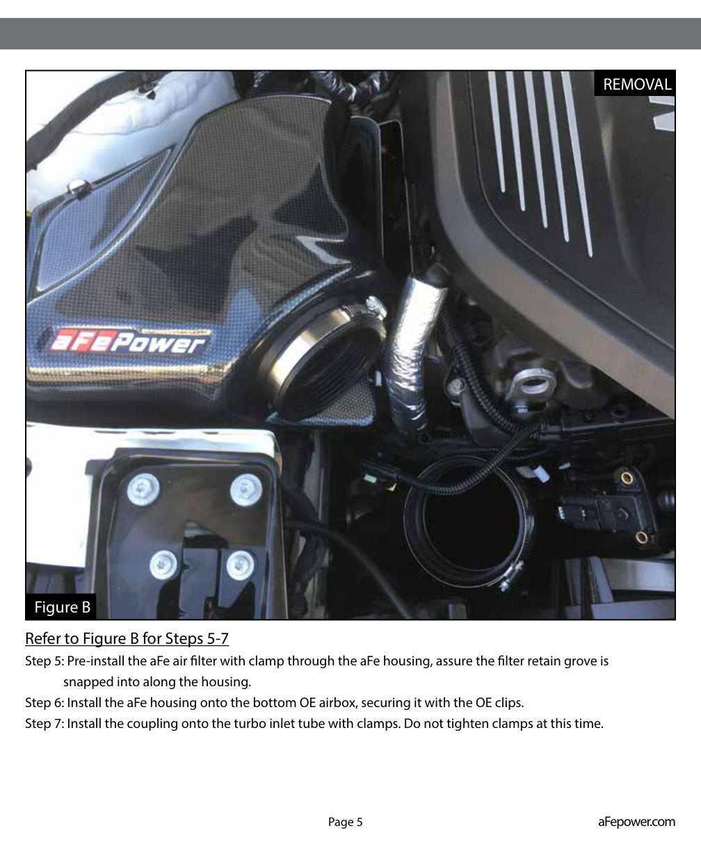 aFe Magnum FORCE Stage-2 Pro 5R Cold Air Intake | BMW 340i F30 L6-3.0L (16-17) (54-12912-B)