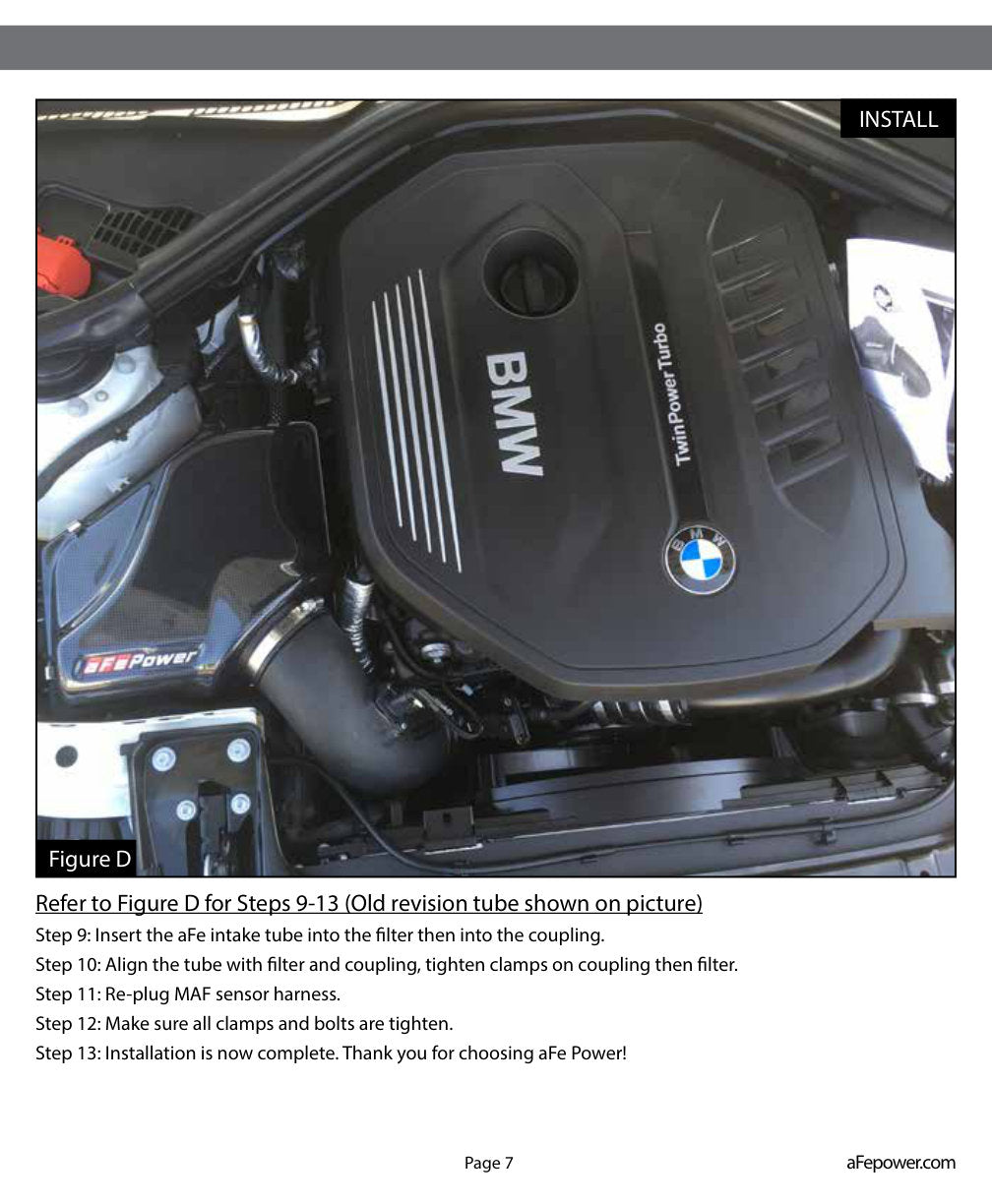 aFe Magnum FORCE Stage-2 Pro 5R Cold Air Intake | BMW 340i F30 L6-3.0L (16-17) (54-12912-B)