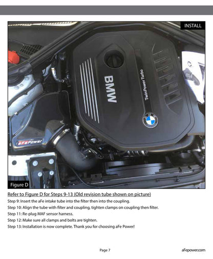 aFe Magnum FORCE Stage-2 Pro 5R Cold Air Intake | BMW 340i F30 L6-3.0L (16-17) (54-12912-B)