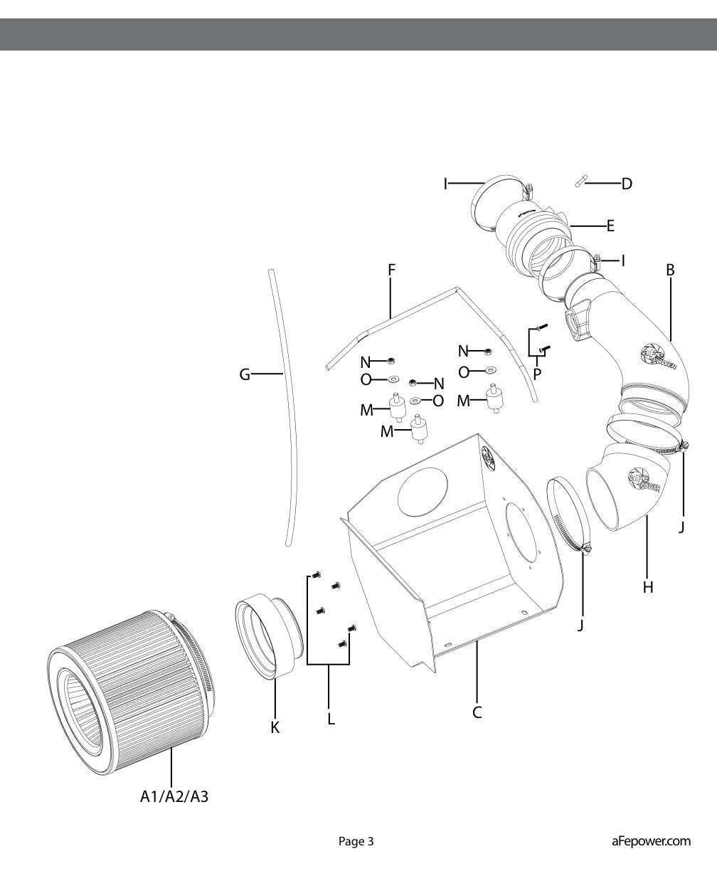 aFe Magnum FORCE Stage-2 Pro-GUARD 7 Cold Air Intake System 01-16 Nissan Patrol (Y61) I6 4.8L
