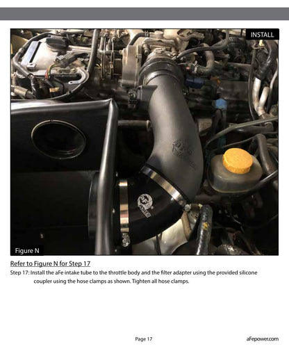 aFe Magnum FORCE Stage-2 Pro-GUARD 7 Cold Air Intake System 01-16 Nissan Patrol (Y61) I6 4.8L