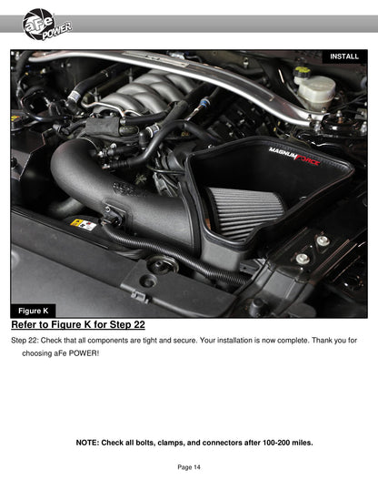 aFe Stage-2 Pro DRY S Cold Air Intake | Ford Mustang GT 2015-2017 (54-13015D)