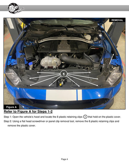 aFe 15-20 Ford Mustang 2.3L L4/3.7L V6/5.0L V8 Dynamic Air Scoop | Ford Mustang (54-13015SR)
