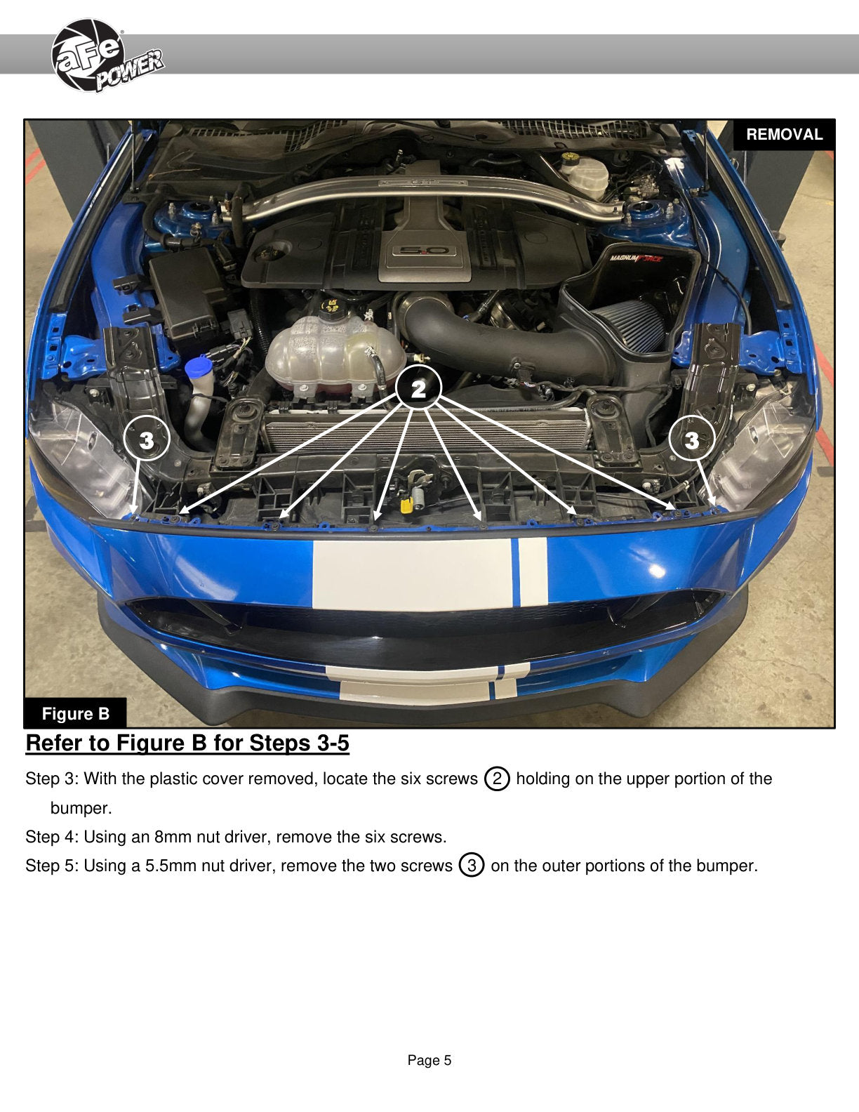 aFe 15-20 Ford Mustang 2.3L L4/3.7L V6/5.0L V8 Dynamic Air Scoop | Ford Mustang (54-13015SR)