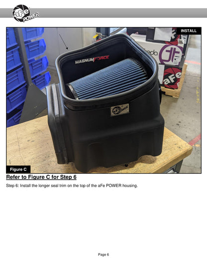 aFe 6.6L V8 MagnumFORCE Stage-2 Pro DRY S Intake | GM Silverado/Sierra 2500/3500HD (54-13016D)