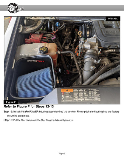 aFe 6.6L V8 MagnumFORCE Stage-2 Pro DRY S Intake | GM Silverado/Sierra 2500/3500HD (54-13016D)