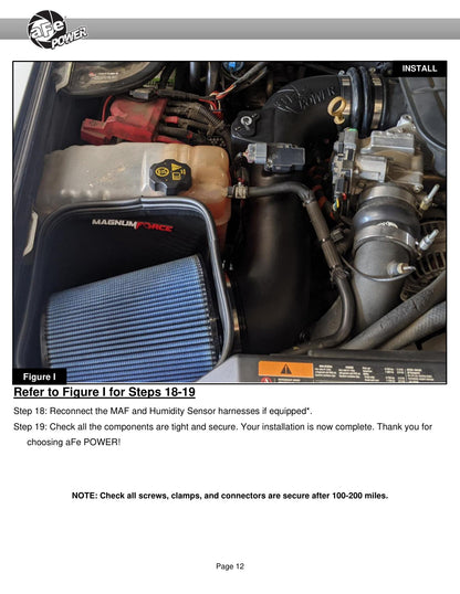 aFe 6.6L V8 MagnumFORCE Stage-2 Pro DRY S Intake | GM Silverado/Sierra 2500/3500HD (54-13016D)