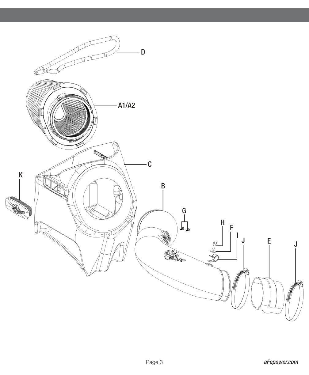 aFe Magnum FORCE Stage-2 Pro 5R Cold Air Intake | Ford Diesel Trucks V8 6.7L (17-18) (54-13017R)