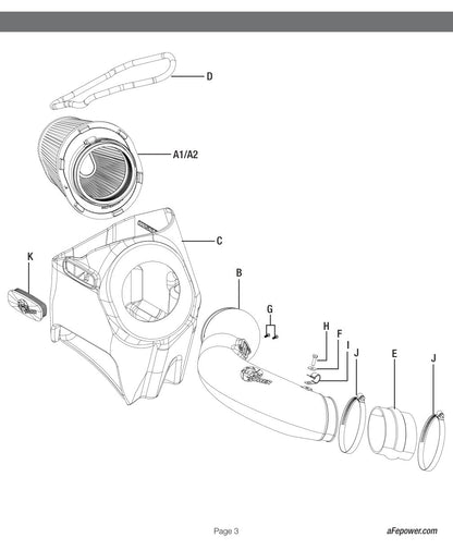 aFe Magnum FORCE Stage-2 Pro 5R Cold Air Intake | Ford Diesel Trucks V8 6.7L (17-18) (54-13017R)