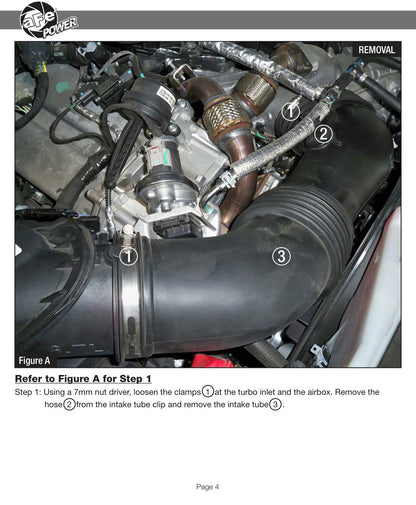 aFe Magnum FORCE Stage-2 Pro 5R Cold Air Intake | Ford Diesel Trucks V8 6.7L (17-18) (54-13017R)