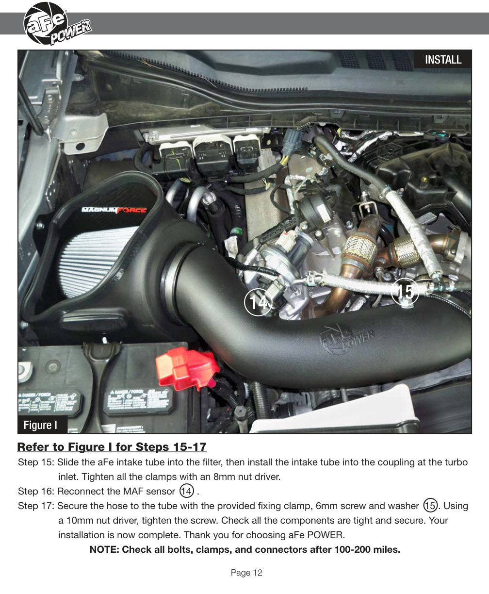 aFe Magnum FORCE Stage-2 Pro 5R Cold Air Intake | Ford Diesel Trucks V8 6.7L (17-18) (54-13017R)