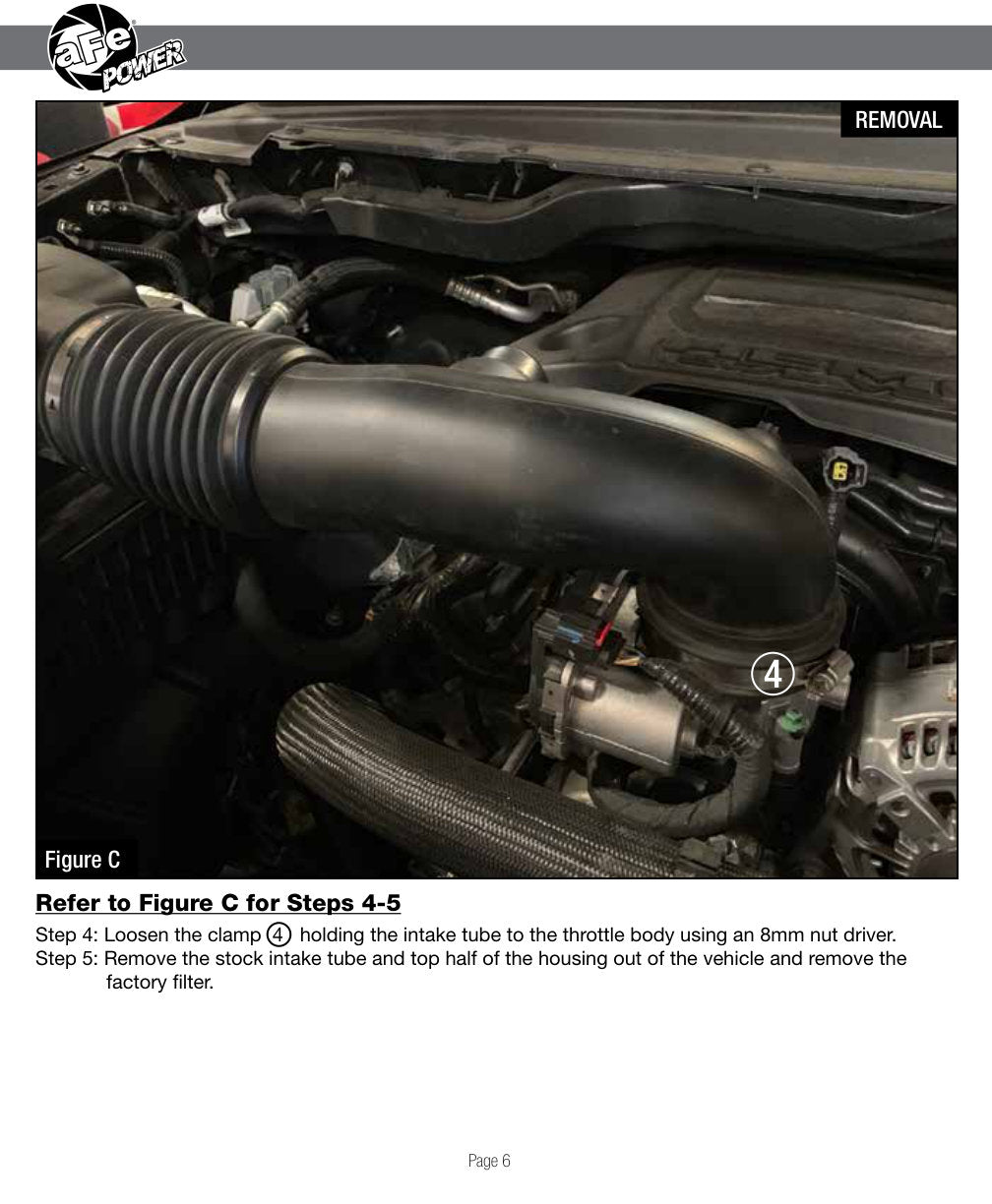 aFe Magnum FORCE Stage-2 Pro 5R Cold Air Intake System | RAM 1500 (19) V8-5.7L HEMI (54-13020R)