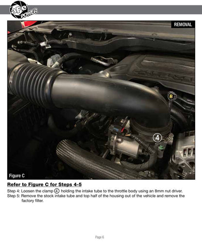aFe Magnum FORCE Stage-2 Pro 5R Cold Air Intake System | RAM 1500 (19) V8-5.7L HEMI (54-13020R)