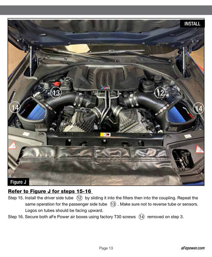 aFe POWER Magnum Force Stage-2 Pro 5R Cold Air Intake | BMW M5/M6 (12-19) (54-13030R)