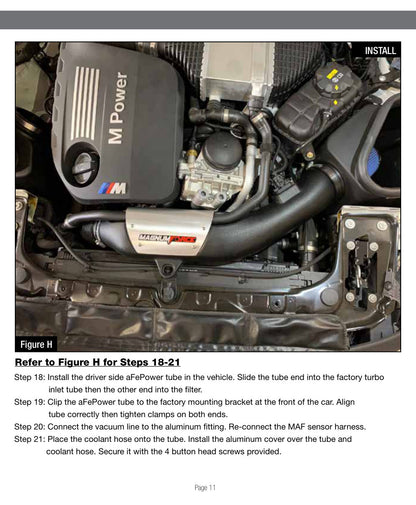 aFe POWER Magnum Force Stage-2 Pro DRY S Cold Air Intake | BMW M3/M4 3.0L (15-19) (54-13032D)
