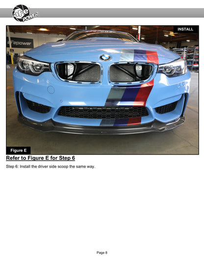 aFe Magnum FORCE Dynamic Air Scoop | BMW M3/ M4 (15-20) (54-13032SN)