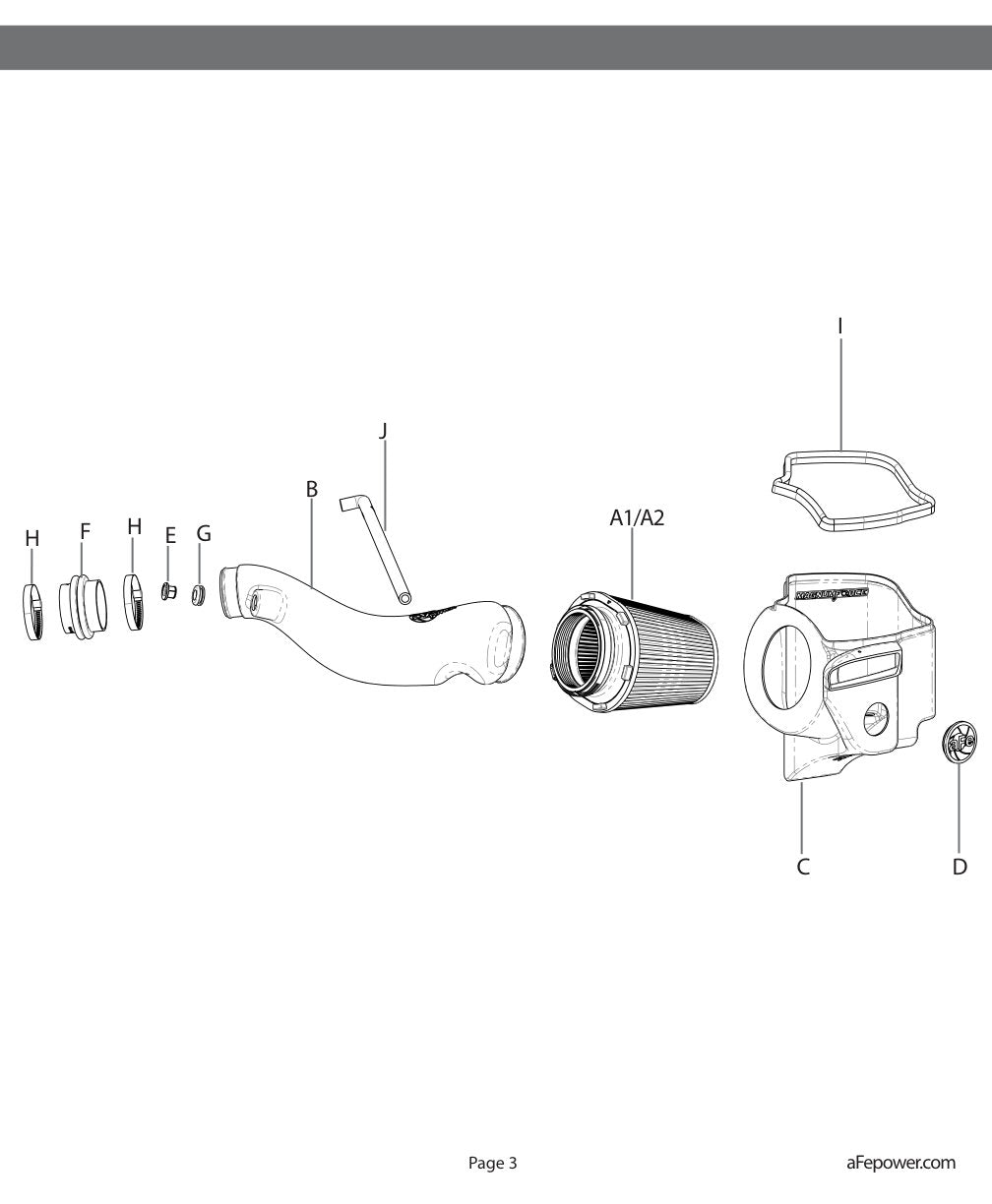 aFe Stage-2 Cold Air Intake System w/ Pro DRY S Filter | Jeep Grand Cherokee (16-19) (54-13035D)