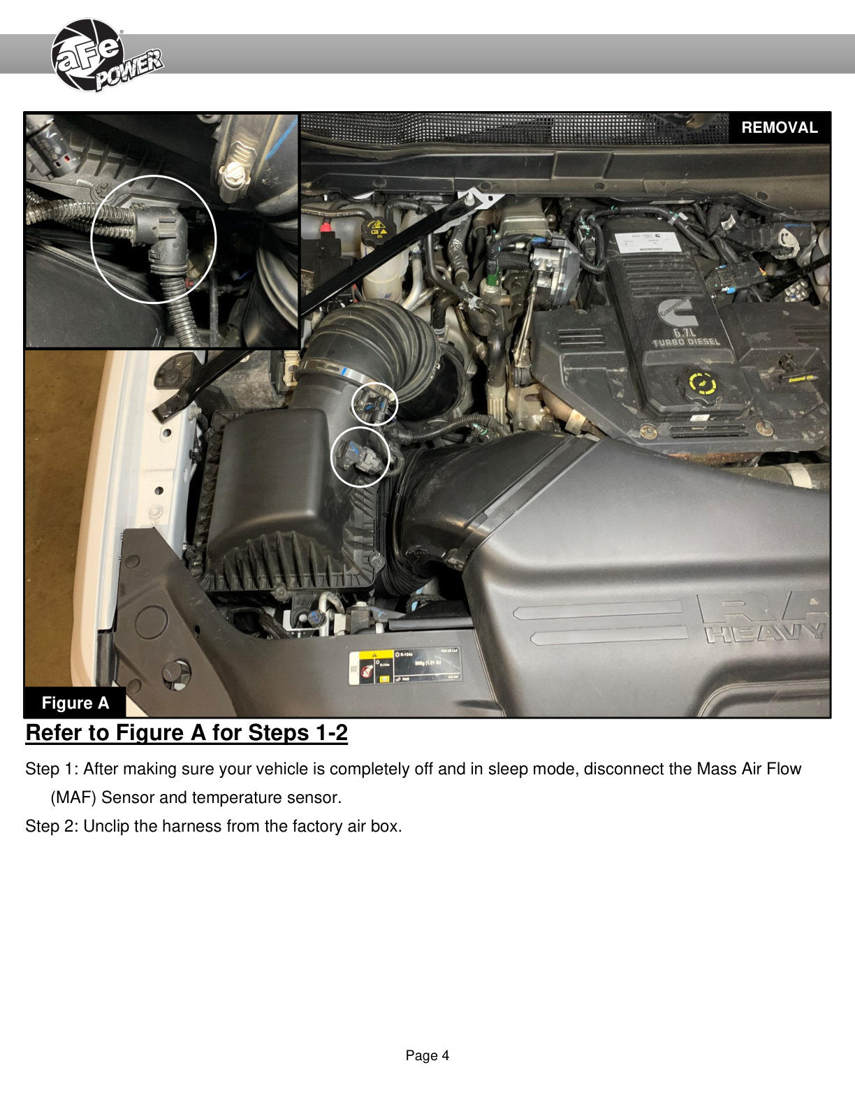 aFe Momentum HD Cold Air Intake w/ Pro 5R Media | Dodge Diesel Trucks L6 6.7L (19) (54-13046R)
