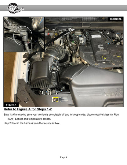 aFe Momentum HD Cold Air Intake w/ Pro 5R Media | Dodge Diesel Trucks L6 6.7L (19) (54-13046R)