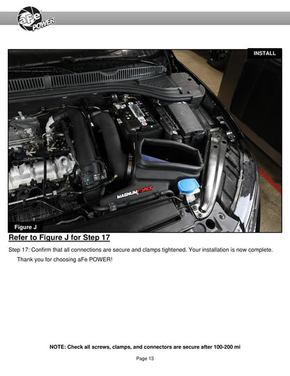 aFe Stage-2 Pro DRY S Cold Air Intake 1.4L | VW Jetta 2019-2020 (54-13049D)