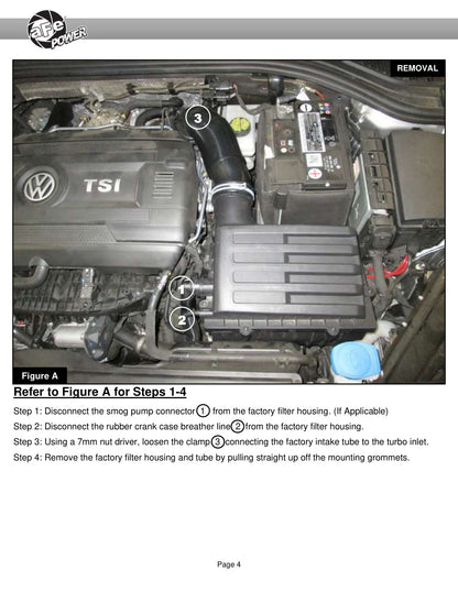 aFe Stage-2 Pro DRY S Cold Air Intake 2.0L | VW GTI (MKVII) 2015-2019 (54-13050D)