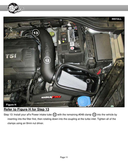 aFe Stage-2 Pro DRY S Cold Air Intake 2.0L | VW GTI (MKVII) 2015-2019 (54-13050D)