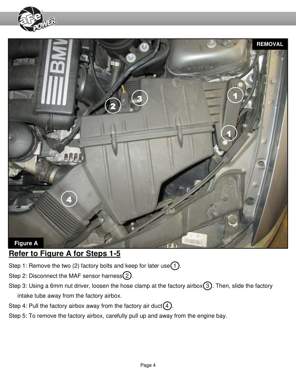 aFe Magnum FORCE Stage-2 Pro Dry S Cold Air Intake | BMW 3 Series L6-3.0L (06-13) (54-13053D)