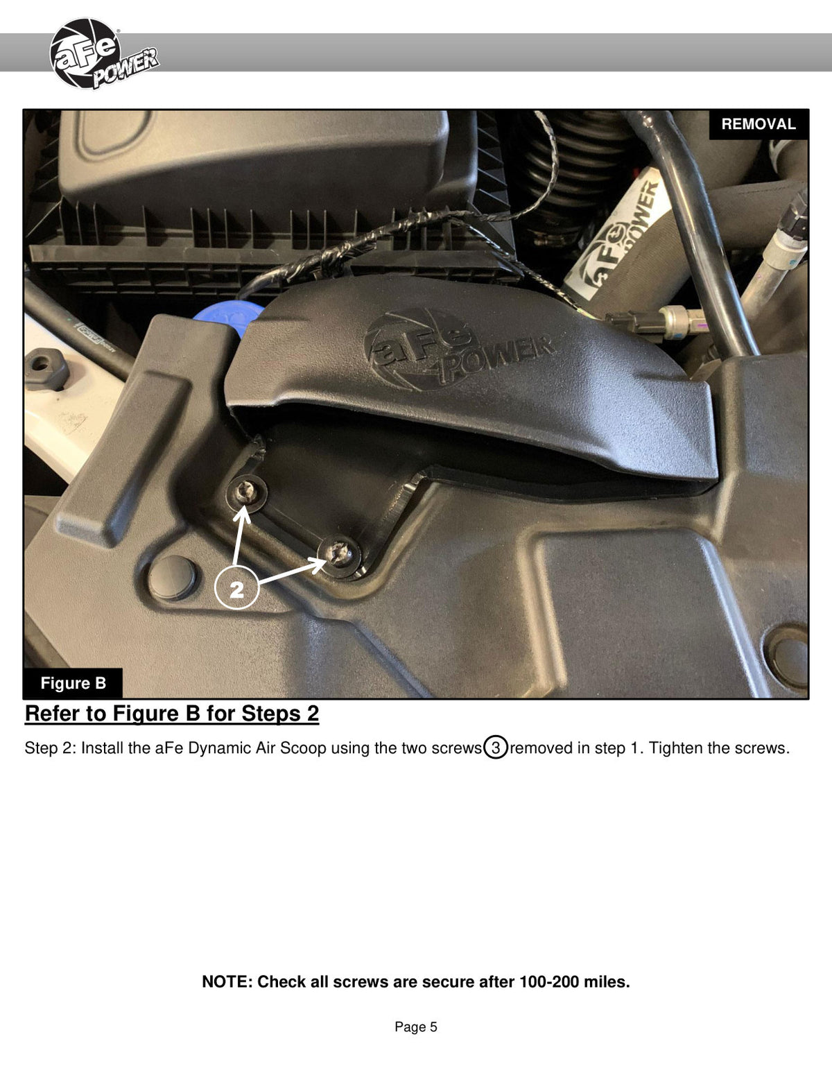 aFe Magnum FORCE Cold Air Intake Scoop | Ford Ranger 2.3L (19-20) (54-13056SR)