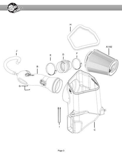 aFe Magnum FORCE Stage-2 Pro DRY S 19-20 GM Silverado/Sierra Intake | V6-4.3L (54-13057D)