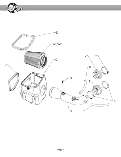 aFe Magnum FORCE Open Element Intake GM Silv/Sierra 1500 14-20 (54-13060D)